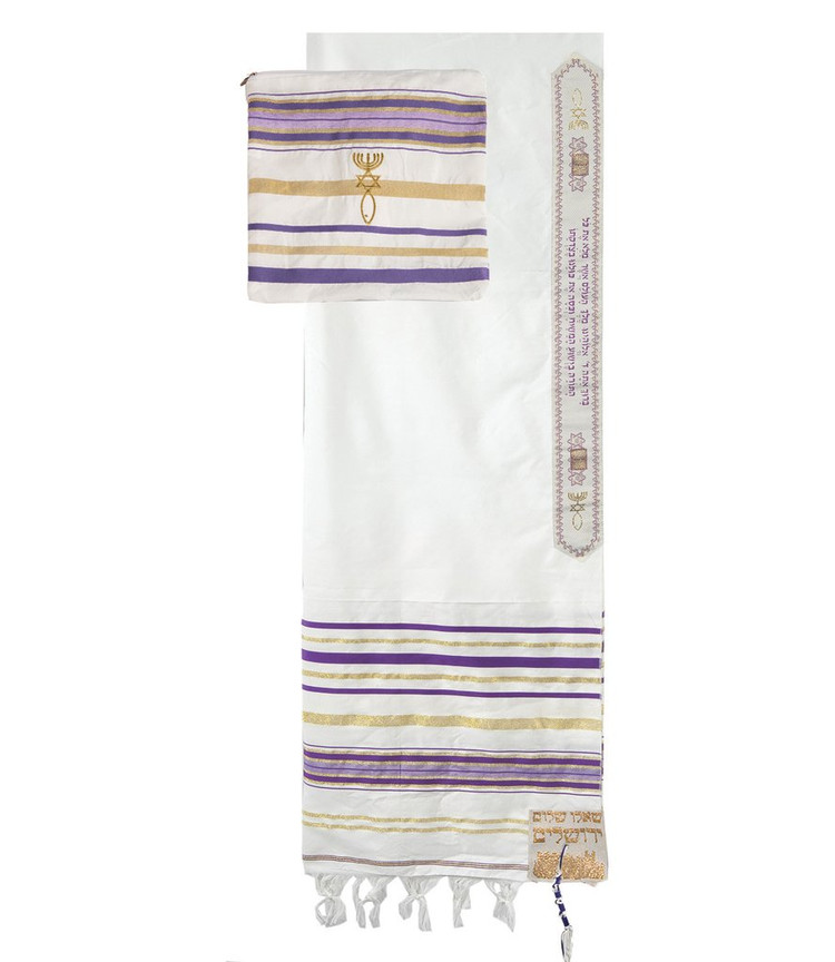 PURPLE PRAYER SHAWL & BAG