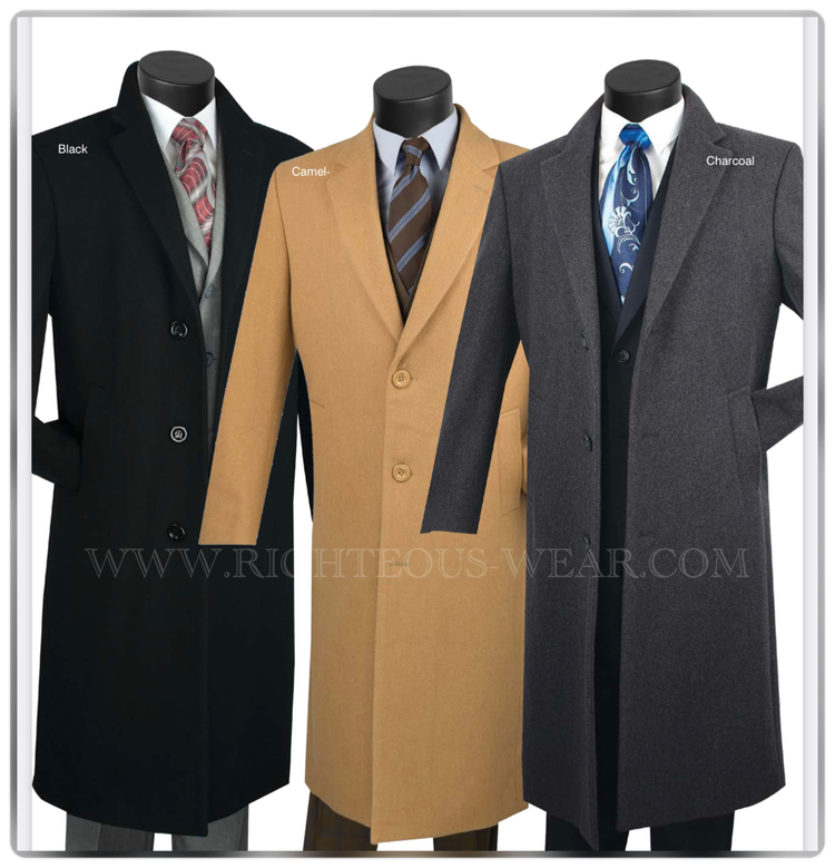 RSA VINCI MEN'S CASHMERE OVERCOAT