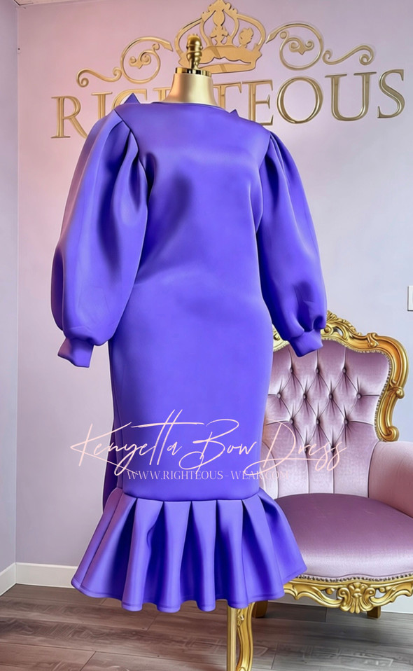 KENYETTA BOW BACK DRESS