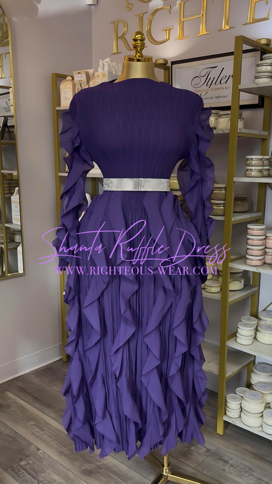 SHANTA RUFFLE DRESS DRESS