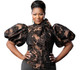 Tawni Haynes Damask Bow Blouse