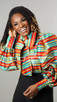 Poly Dupioni - Plaid - Red Yellow Aqua
