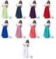 TAWNI HAYNES HIGH WAIST FLOOR LENGH SWING SKIRT