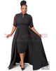 TAWNI HAYNES PLEATED CAPE JUMPER