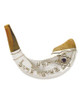 Silver-Plated "Blow the Shofar" Ram's Horn Shofar