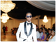 Slim Fit Vested Jacquard Fabric Tuxedo