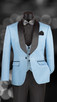 Slim Fit Vested Jacquard Fabric Tuxedo
