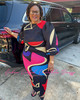 COLOR CODED CRINKLE DRESS