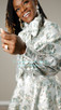 JACQUARD - FLORAL - GREEN/GOLD