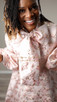 JACQUARD - FLORAL - MAUVE/GOLD