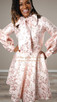 JACQUARD - FLORAL - MAUVE/GOLD