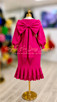KENYETTA BOW BACK DRESS "DIPPED"