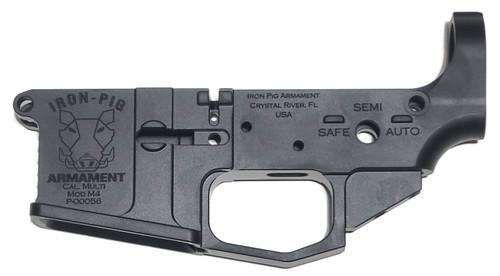 AR15 Lower Receiver—Billet, Anodized Black, Right Side