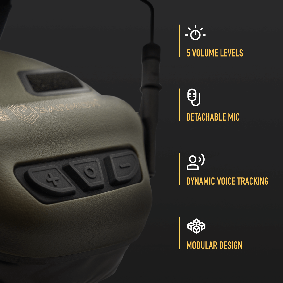 Earmor M32 PLUS Earmuffs - Green