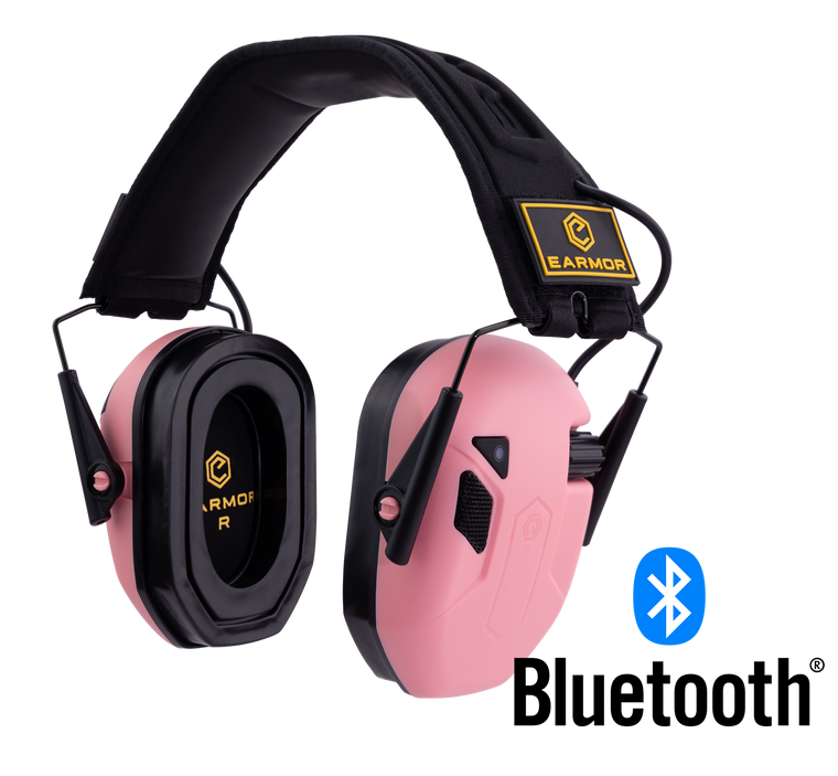 Earmor M300T Bluetooth Electronic Shooters Ear Muffs Pink