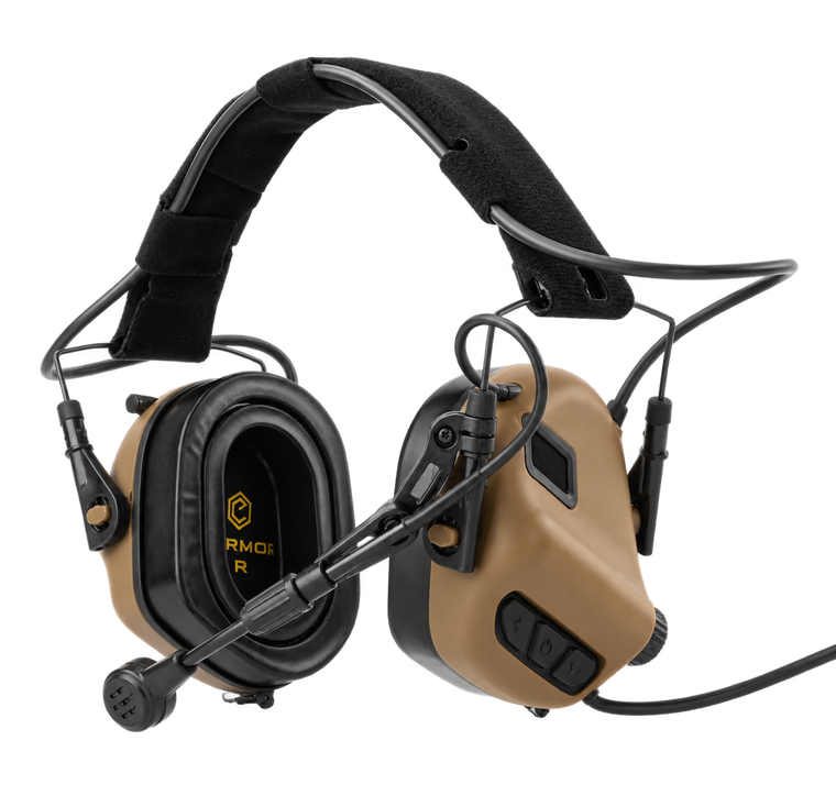 Earmor M32 Mark 4 Advanced Tactical Ear Muffs Headset - Coyote Brown