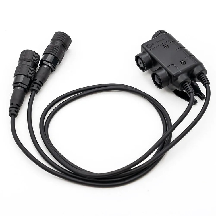 Earmor M56 Tactical Dual-Channel PTT for MIL PRC Radio - M56-MIL-PRC-6PIN