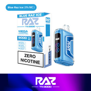 RAZ TN9000 Disposable 0% by Geek Vape - Blue Razz Ice