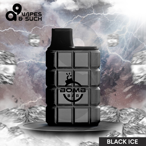 Bomb Bar X Podking 5000 Puffs Disposable Vape - Black Ice