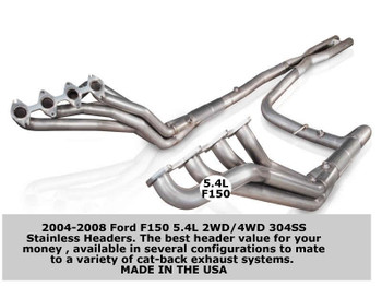Ford F150 5.4L Stainless Headers ( dual termination point with X crossover)