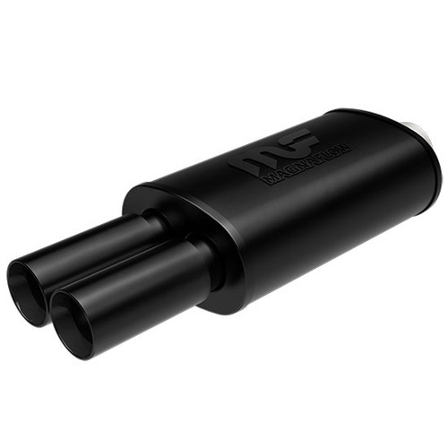 Black Muffler with dual black tips, Magnaflow 14871