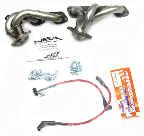 Jeep Wrangler 3.8L Stainless Steel Shorty Headers_ JBA | 2007-2011 Models