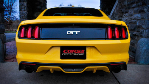 Mustang GT Exhaust Corsa Black-Installed
