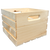 Pine Handle Cube Crate (2 Pack)