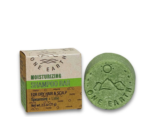 One Earth Body Care Moisturizing Shampoo Bar for Dry Hair - Spearmint-Lime