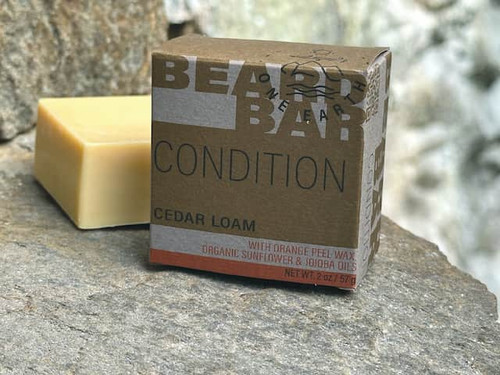 One Earth Beard Conditioner Bar, Cedar Loam aroma One Earth Beard Conditioner Bar, Cedar Loam aroma