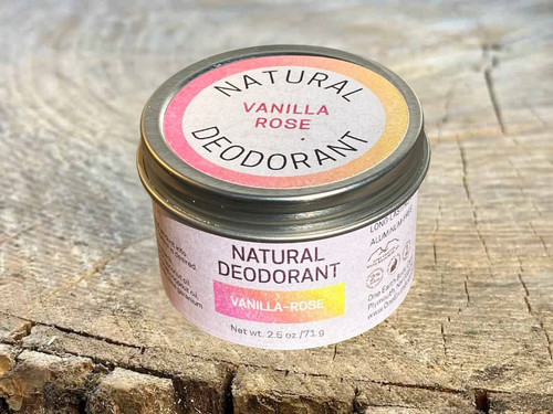 One Earth Body Care Vanilla-Rose Natural Deodorant in Metal Jar One Earth Body Care Vanilla-Rose Natural Deodorant in Metal Jar