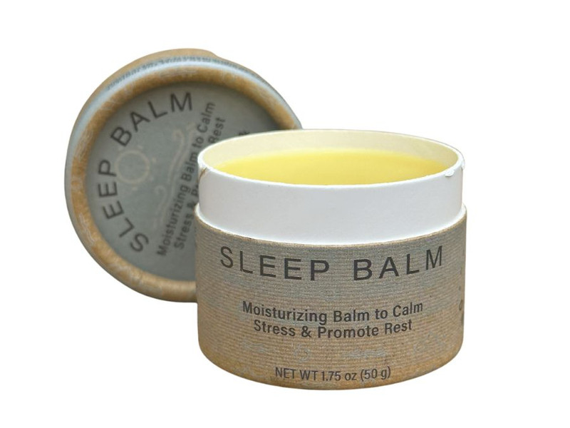 One Earth Body Care Sleep Balm open jar