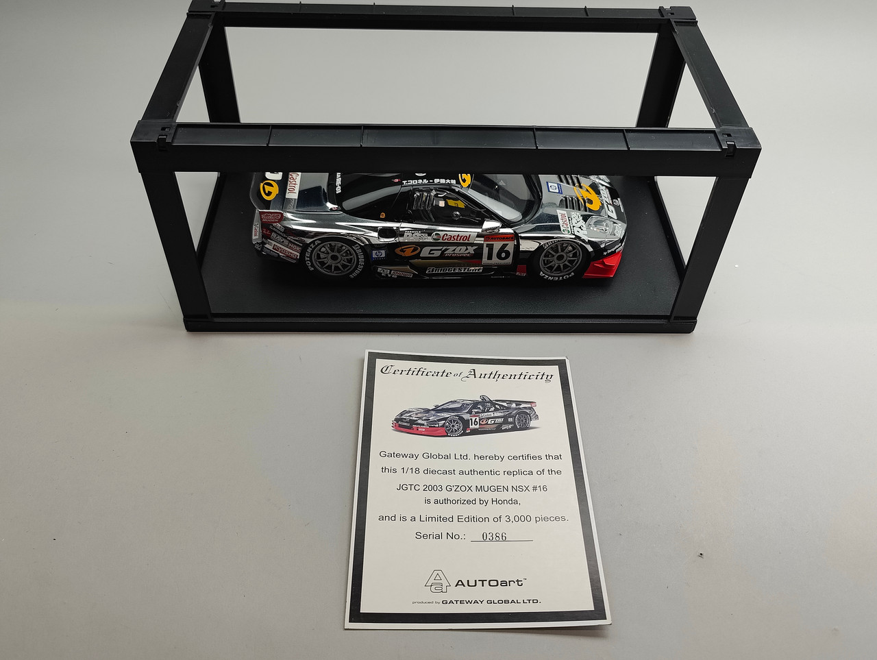 autoart 1/18 HONDA NSX JGTC 無限 #16 ホンダ NSX 無限 2003 JGTC オートアート 1/18