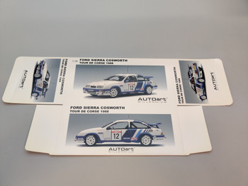 Box Sleeve - 88811 Ford Sierra Cosworth Corse 1988 Carlos Sainz #12 Box Sleeve - 88811 Ford Sierra Cosworth Corse 1988 Carlos Sainz #12