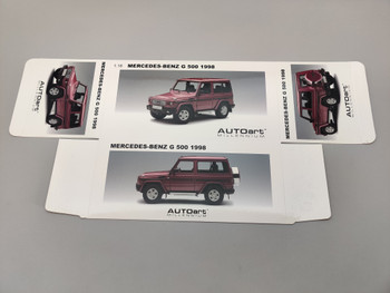 Box Sleeve - 76113 Mercedes-Benz G500 (red) 1998 (SWB) Box Sleeve - 76113 Mercedes-Benz G500 (red) 1998 (SWB)