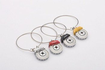 Brake Disc Wine Glass Charms Set Brake Disc Wine Glass Charms Set