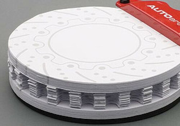 Memo Pad Racing Brake Disc Red - Corvette 50th anniversary Memo Pad Racing Brake Disc Red - Corvette 50th anniversary