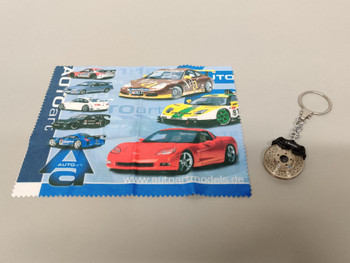Combo Set - Brake Disc Keychain & AA Cleaning Cloth D. Gurney Combo Set - Brake Disc Keychain & AA Cleaning Cloth D. Gurney