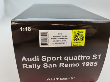 Audi Quattro S1 San Remo 1985 #5  - Box