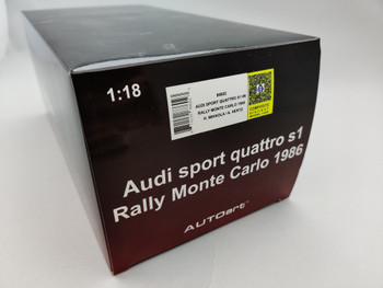 Audi Sport Quattro S1 Monte Carlo 1986 #6 - Box Audi Sport Quattro S1 Monte Carlo 1986 #6 - Box