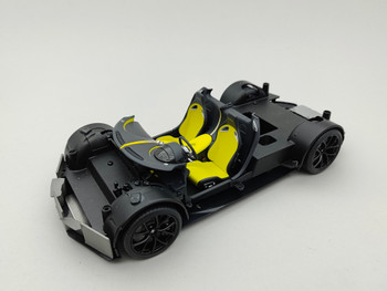 Bugatti Chiron Yellow / Black - Chassis / wheel set w/ interior