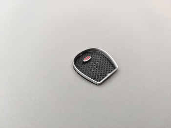 Bugatti Chiron Argent Silver / Atlantic Blue - Front Grill