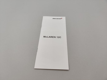 McLaren 12C Silver - Handbook McLaren 12C Silver - Handbook
