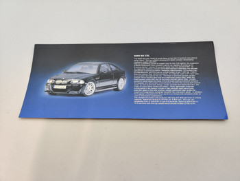 Box Sleeve Card - 70662 BMW M3 CSL Black Box Sleeve Card - 70662 BMW M3 CSL Black
