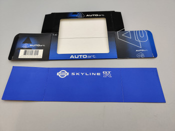 1:43 Box Sleeve - 57301 Nissan Skyline R34 GTR Blue 1:43 Box Sleeve - 57301 Nissan Skyline R34 GTR Blue