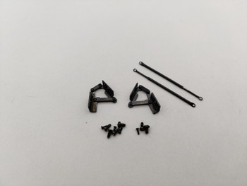 Koenigsegg Agera RS Arctic White / Black Accents - Rear Compartment Hinge Set Koenigsegg Agera RS Arctic White / Black Accents - Rear Compartment Hinge Set