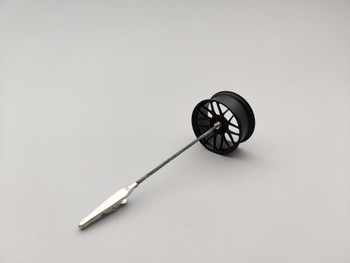 Racing Wheel memo Clip Stand 1:12 - Black Racing Wheel memo Clip Stand 1:12 - Black