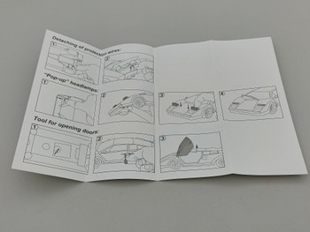 Lamborghini Countach Walter Wolf Red - Instruction Sheet