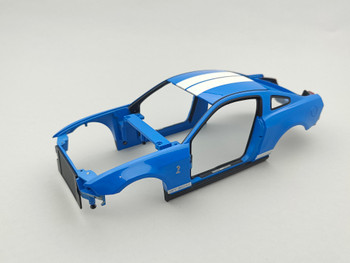 Ford Mustang Gt500 2010 Grabber Blue White Stripes - Body