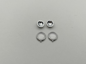 Porsche 356 Number 1 Silver - Headlights